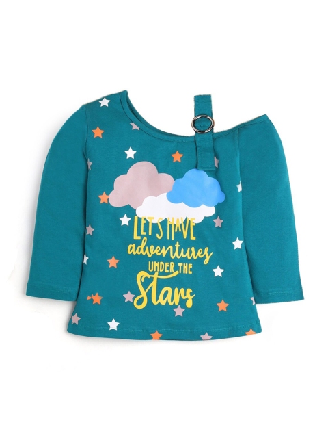 

Hopscotch Girls Blue V-Neck T-shirt