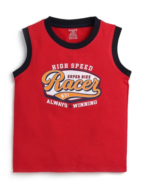 

Hopscotch Boys Blue Printed V-Neck T-shirt