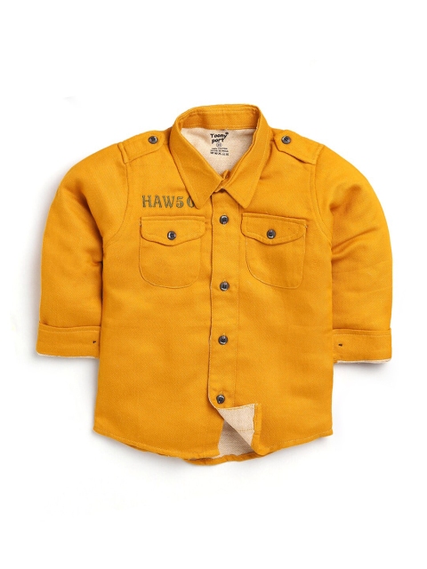 

Hopscotch Boys Yellow Casual Shirt