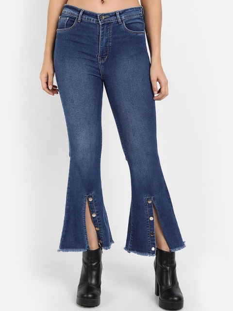 

Next One Women Blue Comfort Bootcut High-Rise Light Fade Stretchable Jeans