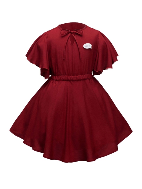 

Hopscotch Maroon Sheath Dress