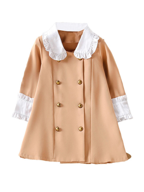 

Hopscotch Beige & White A-Line Dress