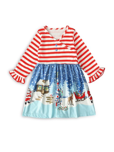 

Hopscotch Red Striped Dress