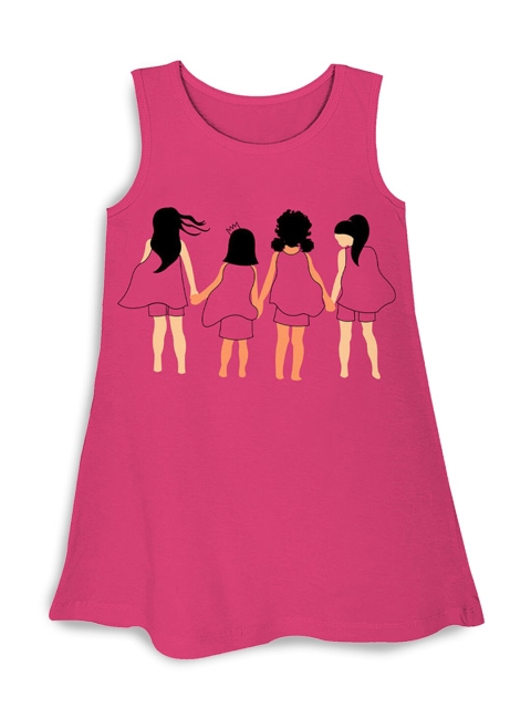 

Hopscotch Pink A-Line Dress