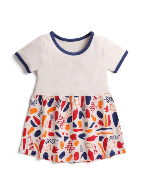 

Hopscotch Off White A-Line Dress