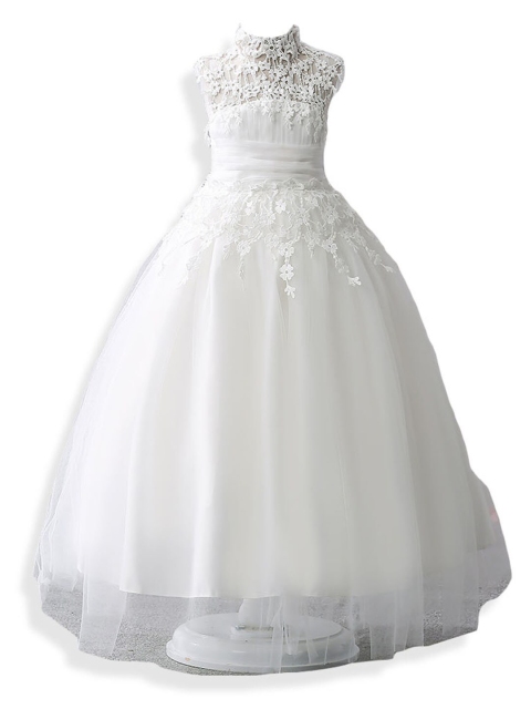 

Hopscotch Girls White Embroidered Gown Dress