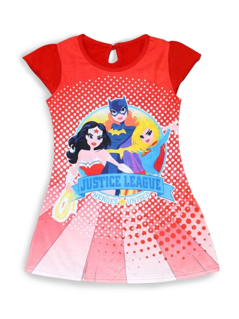 

Hopscotch Red A-Line Dress