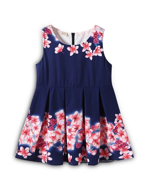 

Hopscotch Blue Floral Peplum Maxi Dress