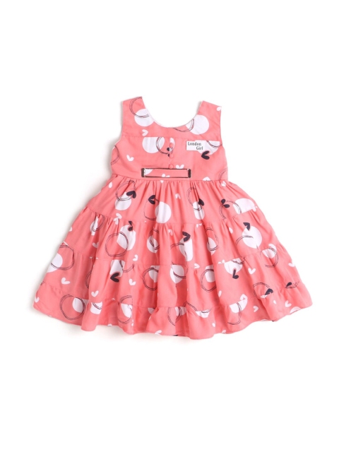 

Hopscotch Peach-Coloured Dress