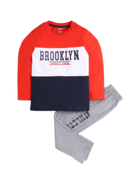 

Hopscotch Boys Red Night suits