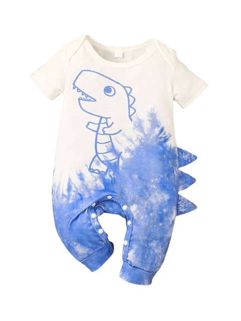 

Hopscotch Boys infant Blue printed Bodysuit