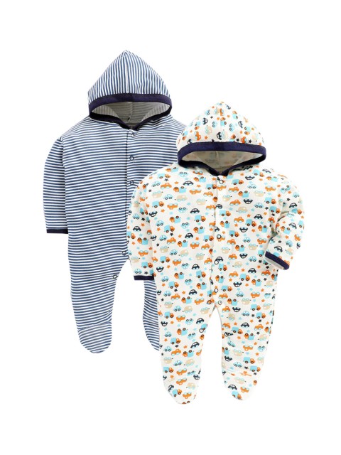 

Hopscotch Unisex Kids Navy Blue Bodysuit