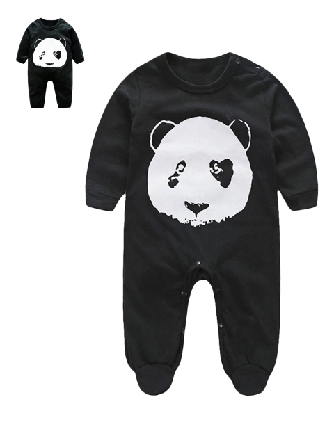 

Hopscotch Girls Black & White Animal Printed Cotton Bodysuit