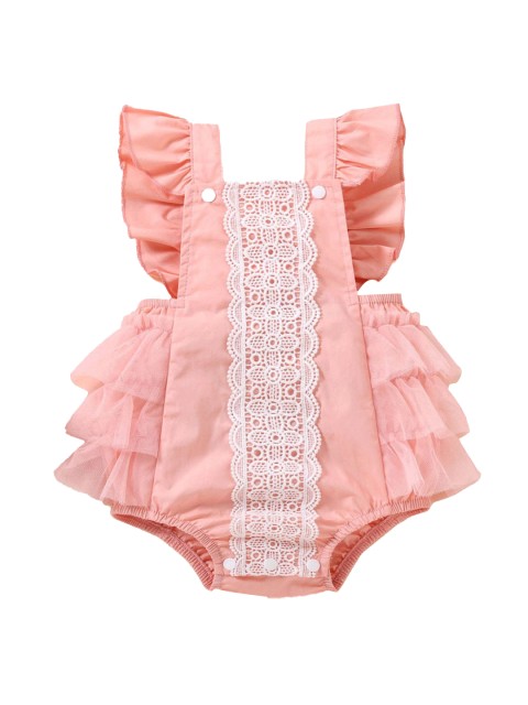 

Hopscotch Girls Infant Pink Embroidered Onesie