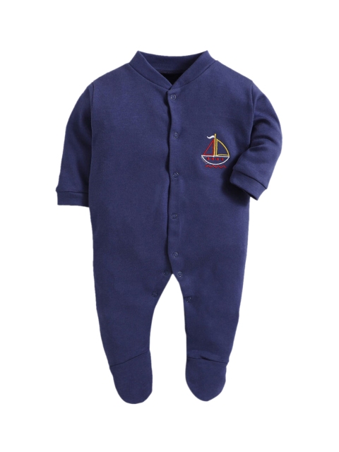 

Hopscotch Infants Boys Navy Blue Cotton Sleepsuit