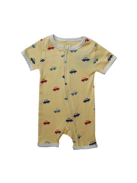 

Hopscotch Boys Yellow Print Romper