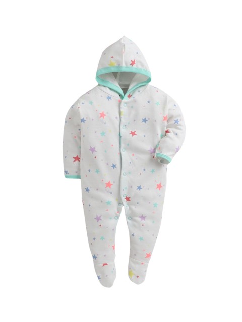 

Hopscotch Infant Girls White All-Over Printed Bodysuit