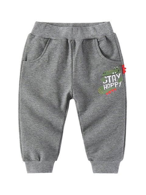 

Hopscotch Boys Grey Solid Relaxed-Fit Joggers