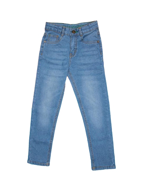 

Hopscotch Boys Blue Low Distress Light Fade Stretchable Jeans