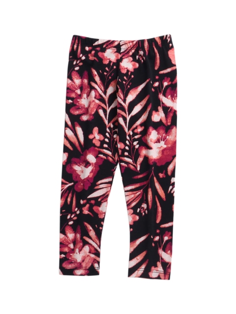 

Hopscotch Girls Black & Pink Printed Leggings