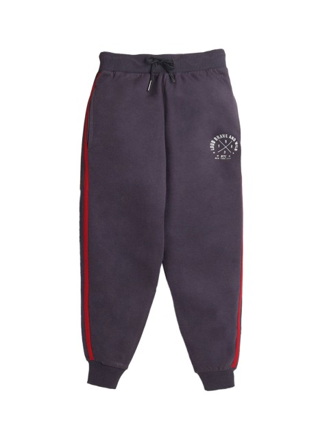 

Hopscotch Boys Black Solid Relaxed- Fit Track Pants