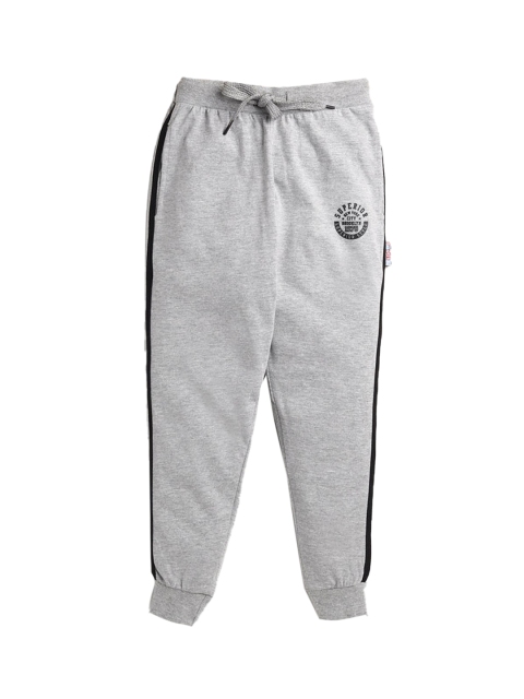 

Hopscotch Boys Grey Solid Relaxed-Fit Cotton Track Pants