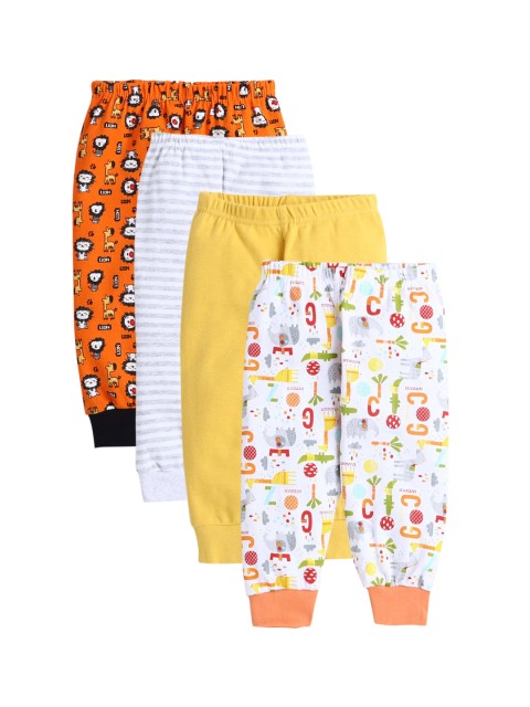 

Hopscotch Girls Pack Of 4 Printed Relaxed-Fit Joggers, Multi