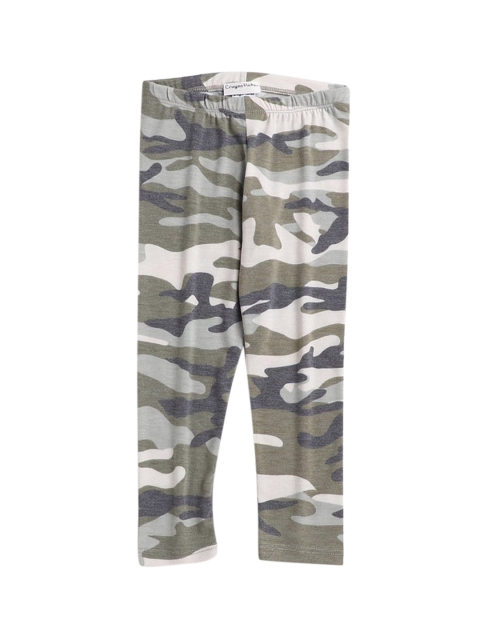 

Hopscotch Girls Grey Camouflage Printed Ankle Length Leggings