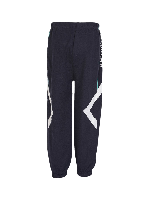 

Hopscotch Boys Navy Blue Solid Relaxed-Fit Joggers