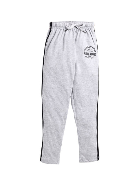 

Hopscotch Boys Grey Solid Cotton Track Pants
