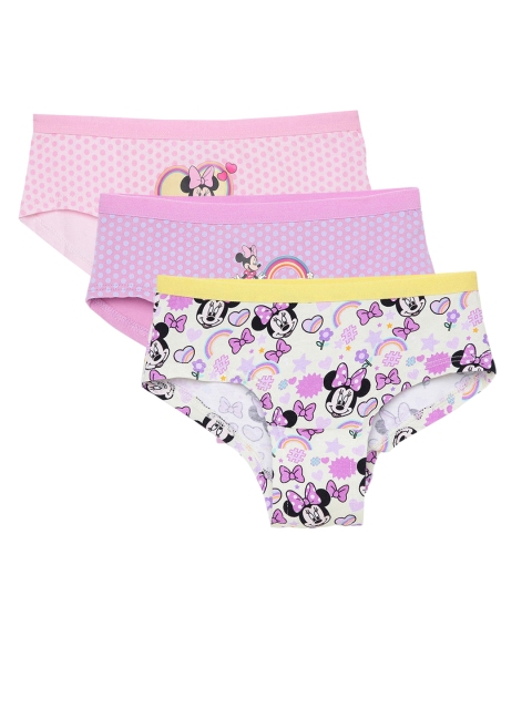 

Hopscotch Girls Pack of 3 Pink Printed Briefs