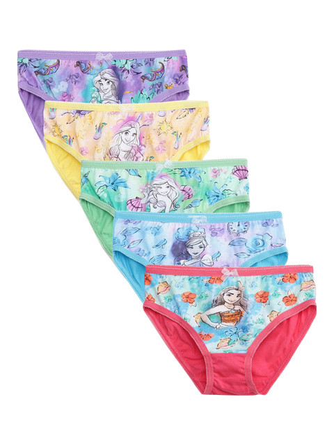

Hopscotch Girls Pack of 5 Purple & Blue Printed Cotton Briefs