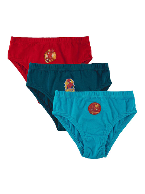 

Hopscotch Boys Pack Of 3 Printed Cotton Briefs, Multi