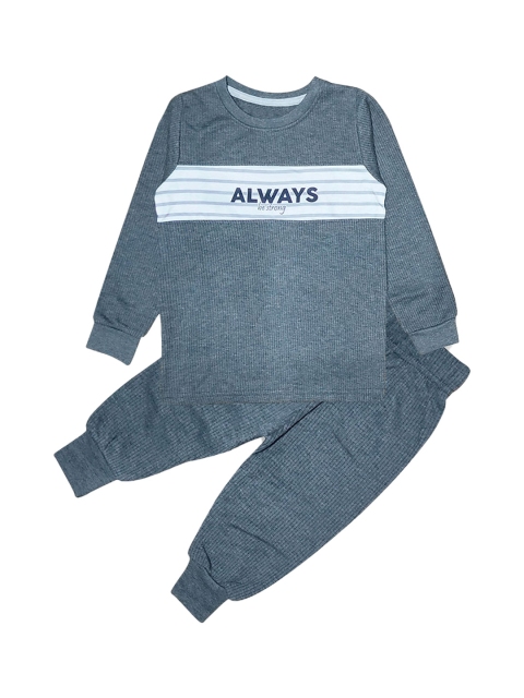 

Hopscotch Boys Graphic Print Black Thermal Set