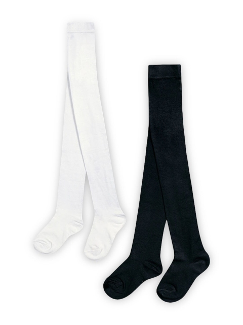 

Hopscotch Girls Pack Of 2 Black & White Stockings