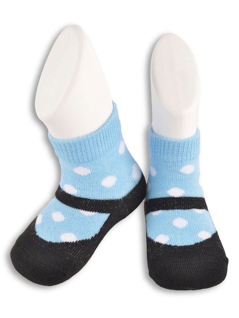 

Hopscotch Girls Blue & Black Patterned Cotton Socks