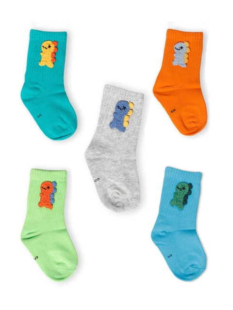 

Hopscotch Boys Pack of 5 Patterned Above-Ankle Length Socks, Multi