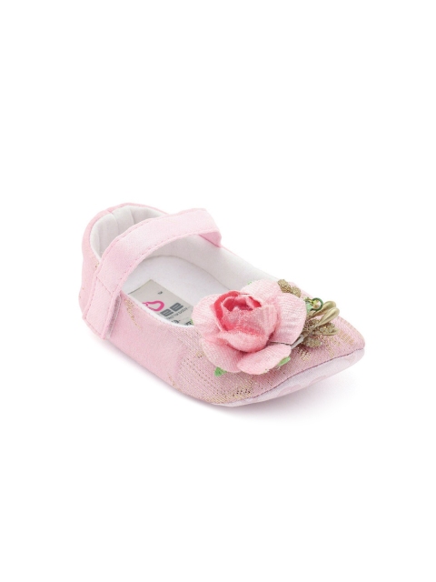 

Hopscotch Girls Pink Embellished Cotton Booties