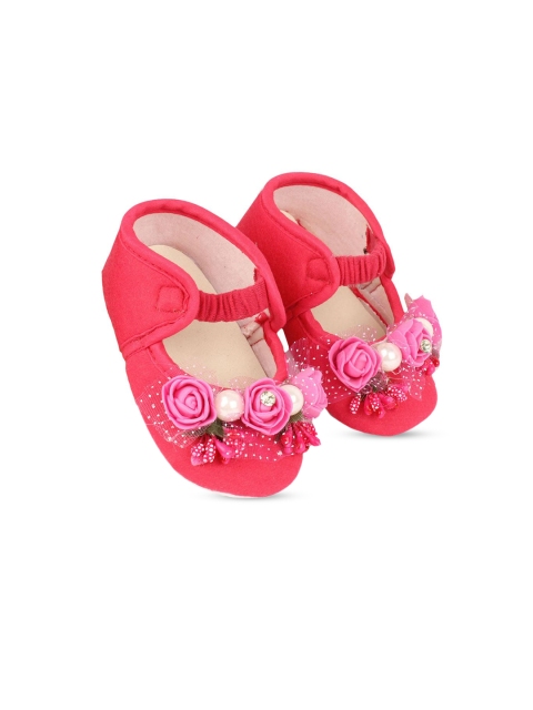 

Hopscotch Girls Pink Floral Detail Booties