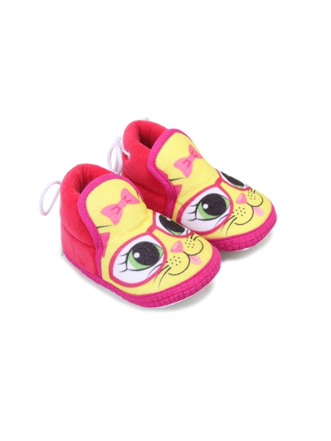 

Hopscotch Girls Pink Printed Booties