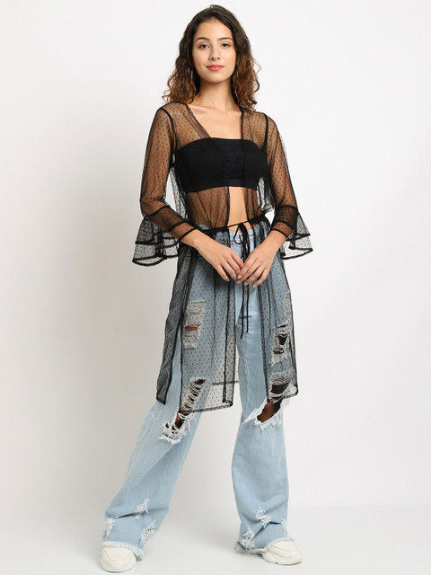 

Rute Women Black Longline Shrug