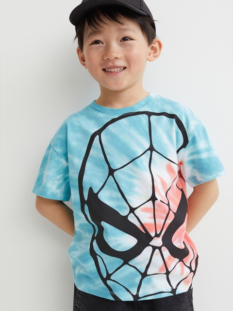 

H&M Turquoise Blue Printed T-shirt