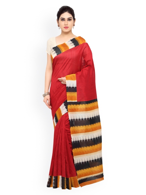 

Saree mall Red Art Silk Printed Saree