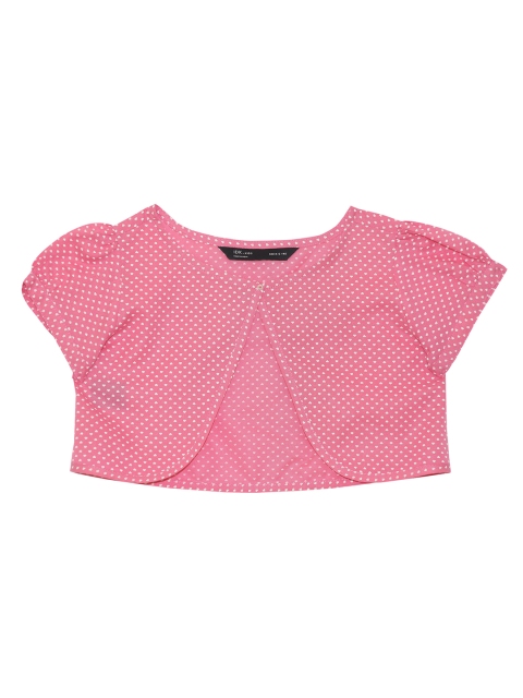 

IDK Girls Pink Printed Shrug