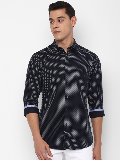

Allen Solly Men Black Slim Fit Printed Casual Shirt
