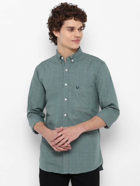 

Allen Solly Men Green Slim Fit Casual Shirt