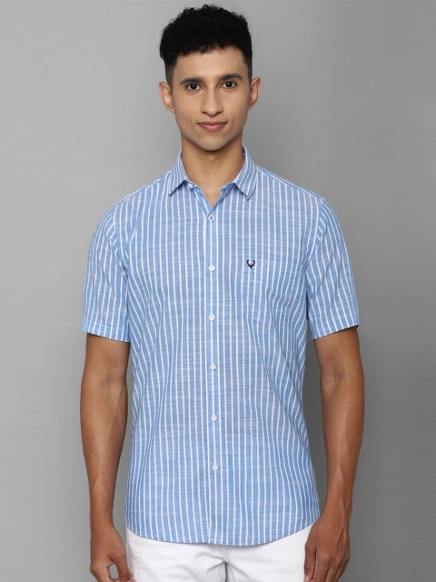 

Allen Solly Men Blue Slim Fit Checked Casual Shirt