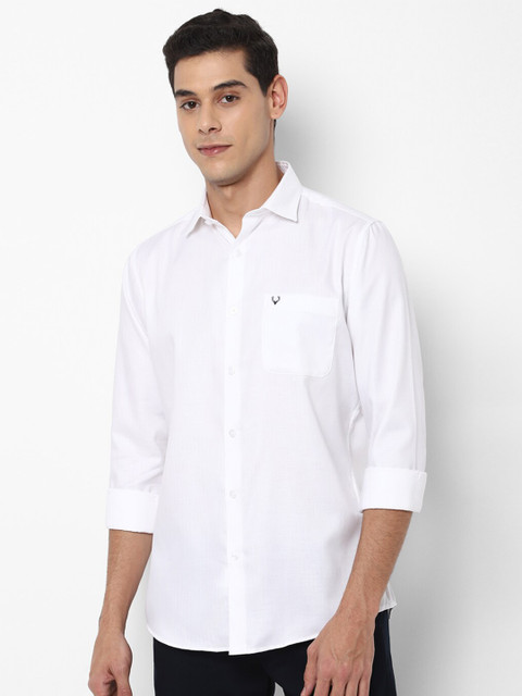 

Allen Solly Men White Slim Fit Casual Shirt