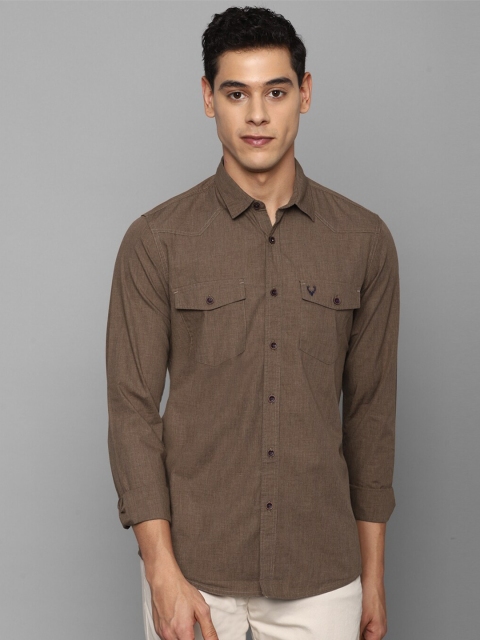 

Allen Solly Men Brown Casual Shirt