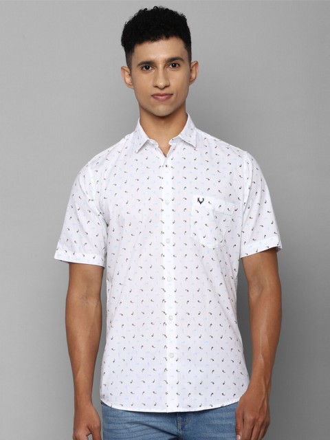 

Allen Solly Men White Slim Fit Printed Casual Shirt